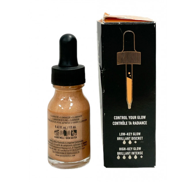 Рідкий ілюмінатор для обличчя NYX Professional Makeup Total Control Pro Illuminator 13 мл відтінок TCPI01 Cool