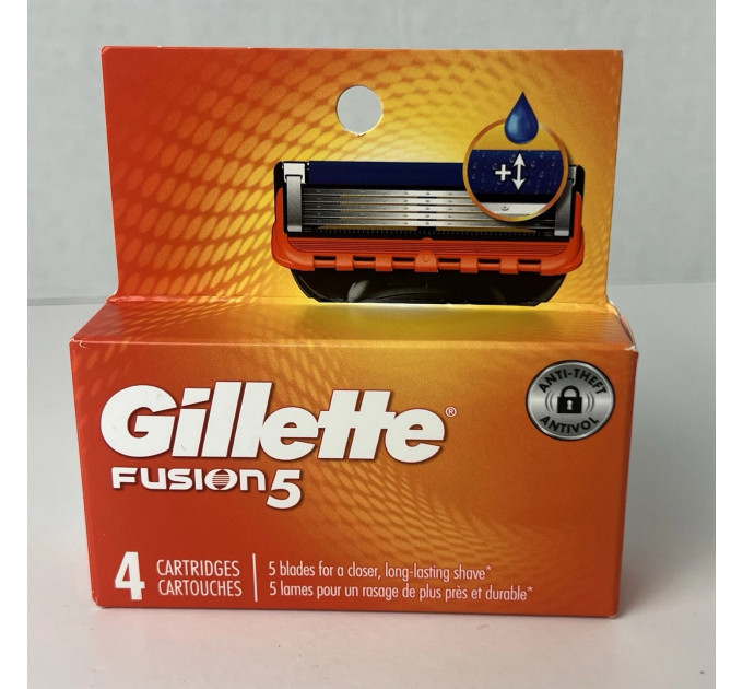 Змінні картриджі для гоління Gillette Fusion 5 з 5 лезами 4 шт.