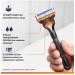 Чоловічий бритвений набір Gillette Fusion 5 (1 станок і 6 змінних касет)