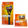 Чоловічий бритвений набір Gillette Fusion 5 (1 станок і 6 змінних касет)