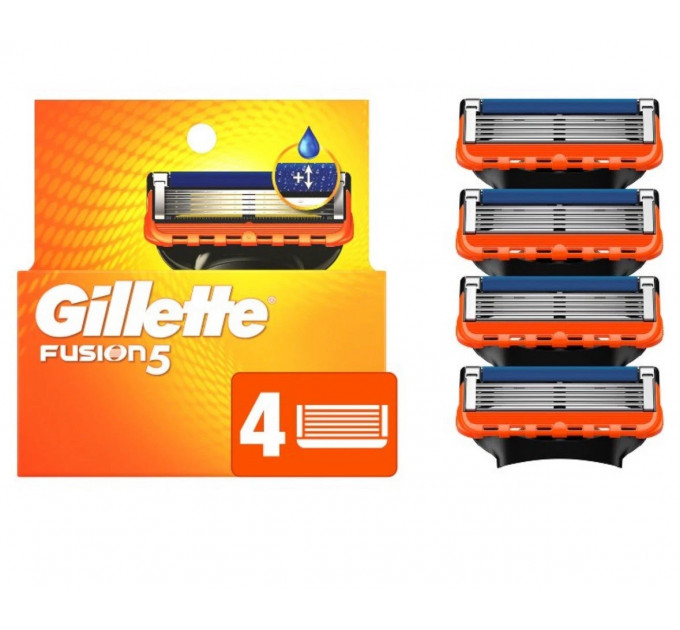 Чоловічий бритвений набір Gillette Fusion 5 (1 станок і 6 змінних касет)