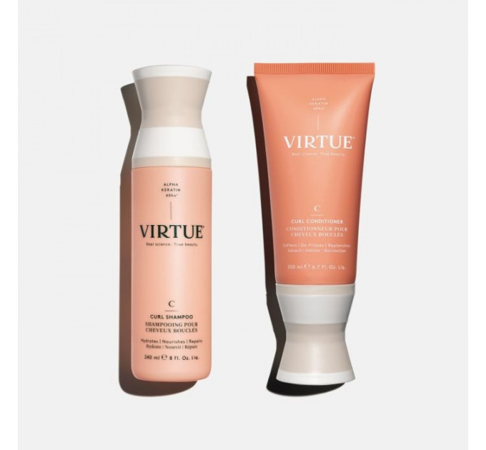Набір для кучерявого та хвилястого волосся Virtue Curl Duo (шампунь 240 мл і кондиціонер 200 мл)