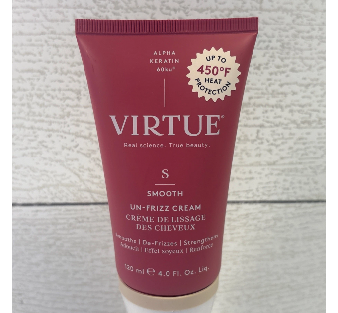 Розгладжуючий крем для волосся з кератином Virtue Labs Un-Frizz Cream 120 мл