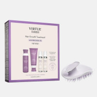 Набір для стимуляції росту волосся Virtue Labs Flourish курс на 3 місяці (шампунь 240 мл, кондиціонер 200 мл, піна з міноксидилом 5% 2 шт. і щітка)