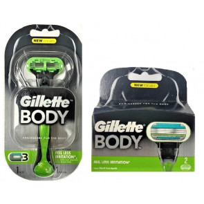 Набір для гоління тіла Gillette Body станок і 3 змінних картриджі