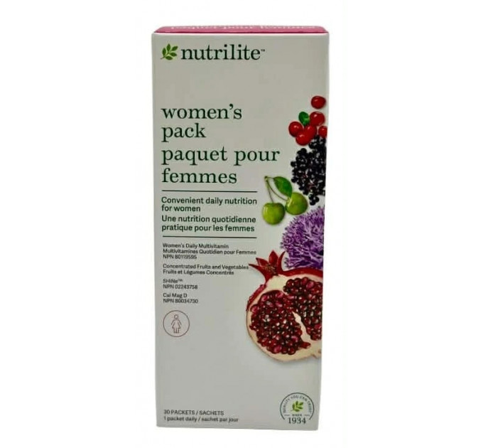 Дієтична добавка для жінок Amway Nutrilite вітаміни та мінерали 30 порцій курс на 30 днів