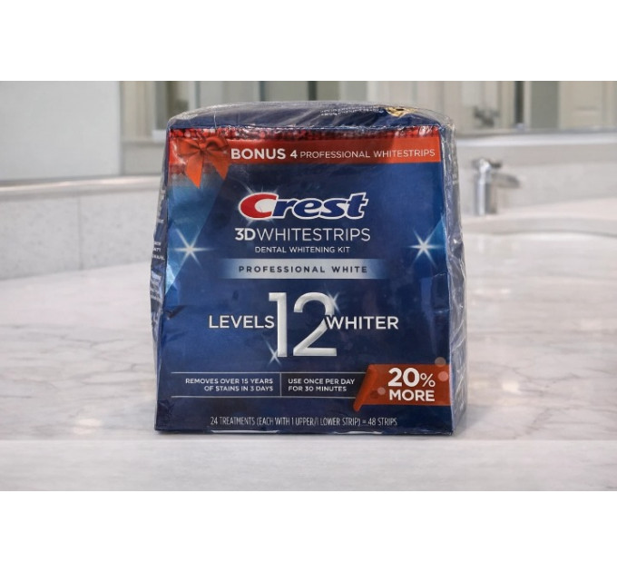 Смужки для відбілювання зубів Crest 3D Whitestrips Professional White набір 48 шт на 24 застосування