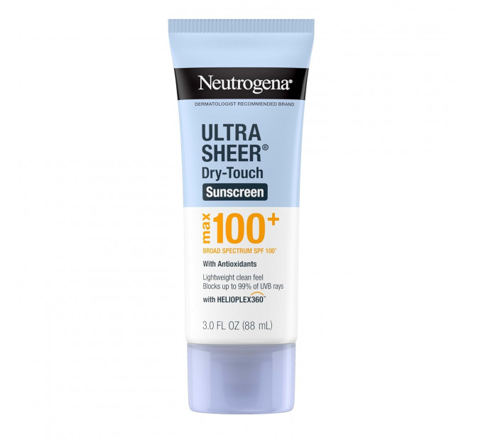 Сонцезахисний лосьйон для тіла Neutrogena Ultra Sheer Dry-Touch SPF 100+ 88 мл
