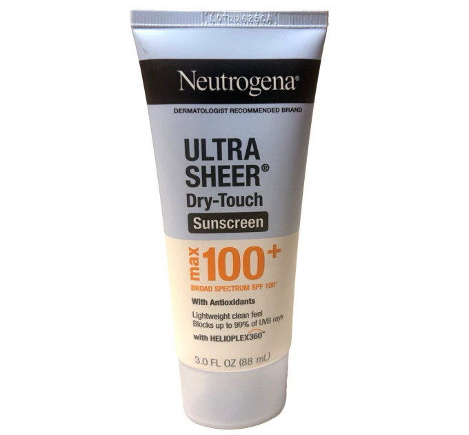 Сонцезахисний лосьйон для тіла Neutrogena Ultra Sheer Dry-Touch SPF 100+ 88 мл