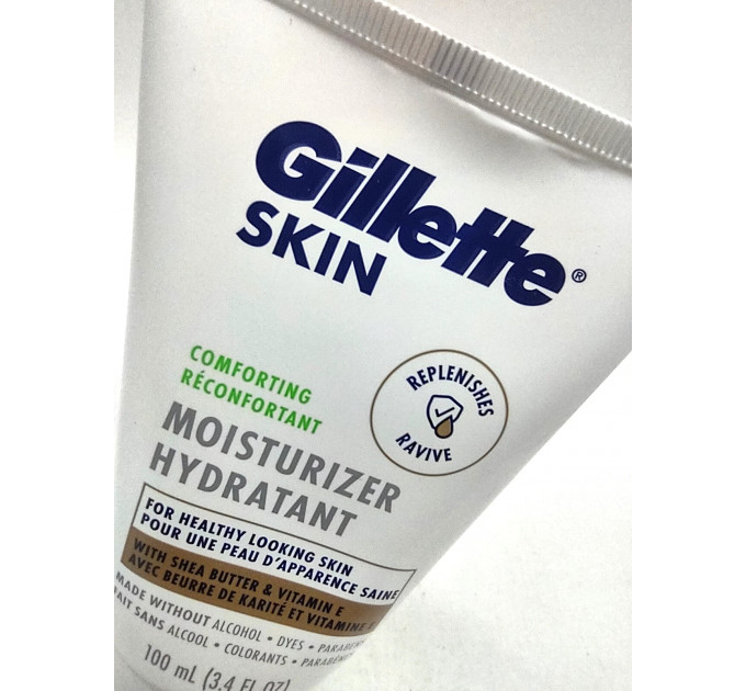 Чоловічий зволожуючий крем для обличчя Gillette SKIN Comforting з маслом ши та вітаміном E 100 мл