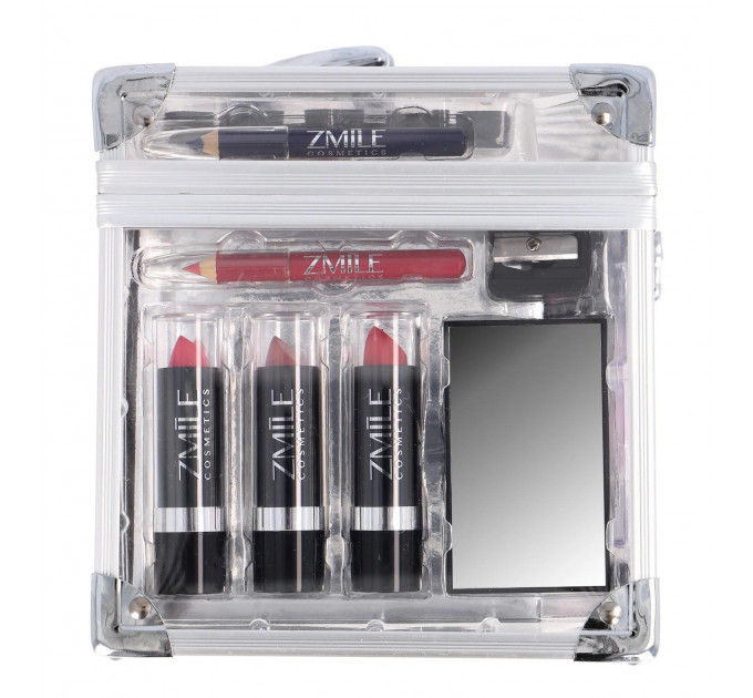 Подарунковий набір декоративної косметики в акриловому кейсі ZMILE Cosmetics Acrylic Makeup Palette 42 предмети