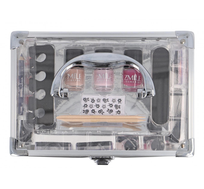 Подарунковий набір декоративної косметики в акриловому кейсі ZMILE Cosmetics Acrylic Makeup Palette 42 предмети