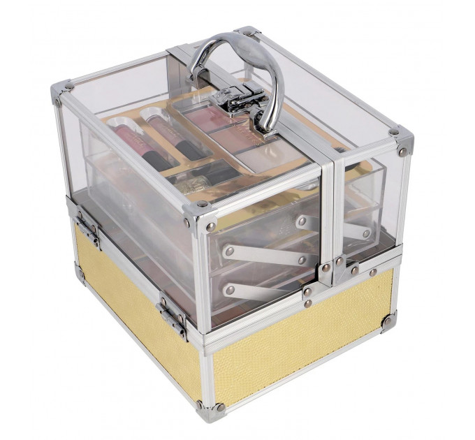 Подарунковий набір декоративної косметики в кейсі ZMILE Cosmetics Glam Makeup Vanity Case 64 предмети