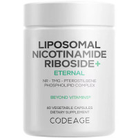 Липосомальный никотинамид рибозид для клеточной энергии и омоложения Codeage Liposomal Nicotinamide Riboside + Eternal 500 мг 60 капсул