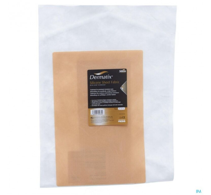 Силіконовий пластир від шрамів і рубців Dermatix Silicone Sheet Fabric 20 х 30 см