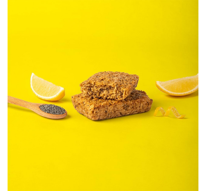 Органічний вівсяний батончик Bobo's Lemon Poppyseed Oatmeal Bar з лимоном і маком 85 г