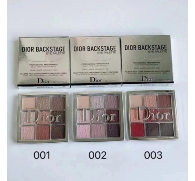 Палітра тіней для повік Dior Backstage Eye Palette 001 Warm Neutrals Теплий Нюд 10 г
