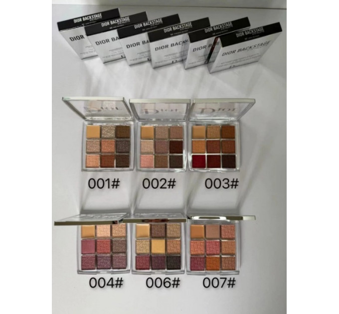 Палітра тіней для повік Dior Backstage Eye Palette 001 Warm Neutrals Теплий Нюд 10 г