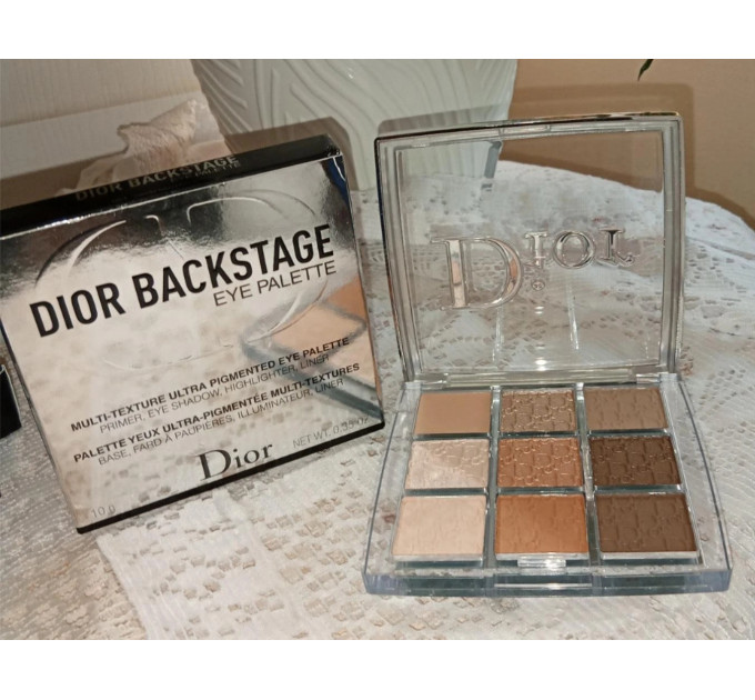Палітра тіней для повік Dior Backstage Eye Palette 001 Warm Neutrals Теплий Нюд 10 г