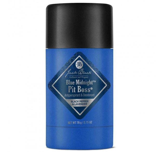 Чоловічий твердий антиперспірант-дезодорант Jack Black Blue Midnight Pit Boss 78 г