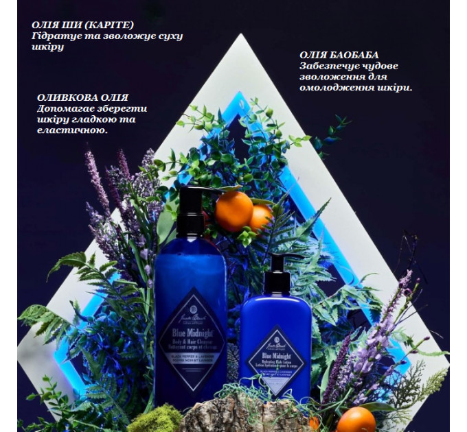 Чоловічий зволожуючий лосьйон для тіла Jack Black Blue Midnight Hydrating Body Lotion 88 мл