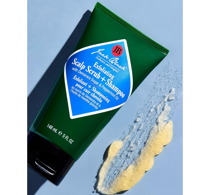 Чоловічий відлущувальний скраб-шампунь для шкіри голови Jack Black Exfoliating Scalp Scrub + Shampoo 148 мл