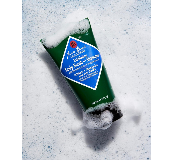 Чоловічий відлущувальний скраб-шампунь для шкіри голови Jack Black Exfoliating Scalp Scrub + Shampoo 148 мл
