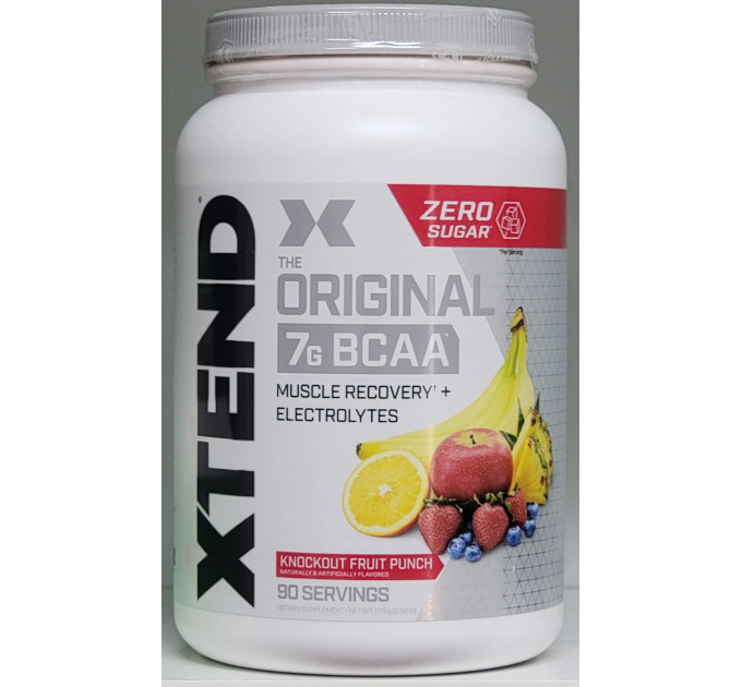 Комплекс амінокислот Scivation Xtend The Original 7G BCAA 90 порцій зі смаком фруктового пуншу (1,22 кг)