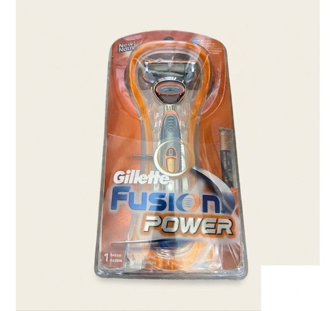 Бритва чоловіча Gillette Fusion Power Razor (1 станок 1 картридж 1 батарейка)
