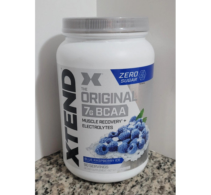 Амінокислотний комплекс у порошку Xtend зі смаком блакитної малини 7g BCAA Original 90 порцій