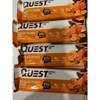 Набір батончиків з протеїном Quest Nutrition Chocolate Peanut Butter з шоколадом та арахісовим маслом 4 шт по 60 г