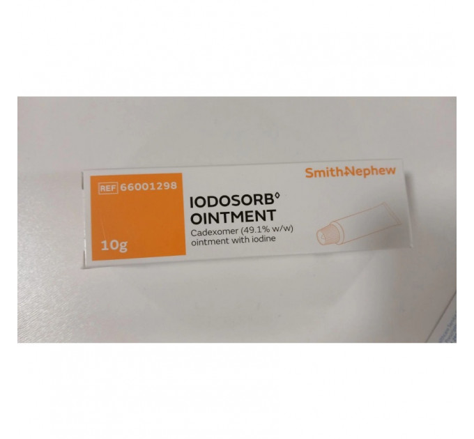Антисептична мазь для загоєння ран Smith&Nephew Iodosorb Ointment 10 г