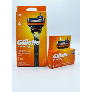 Чоловічий бритвений набір Gillette Fusion 5 (1 станок і 5 змінних касет) Чоловічий бритвений набір Gillette Fusion 5 (1 станок і 5 змінних касет)