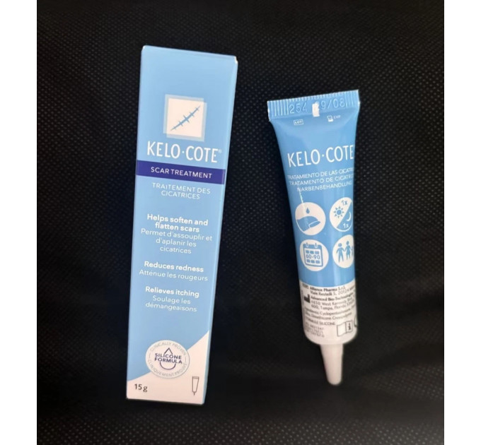 Гель от шрамов и рубцов Kelo-Cote Silicone Scar Gel 15 г срок годности 05/2026
