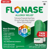 Назальный спрей от аллергического ринита Flonase Allergy Relief 24 часа 2 флакона по 144 дозы