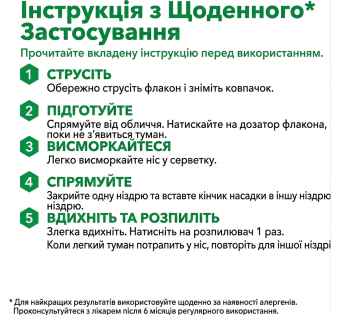 Назальний спрей від алергічного риніту Flonase Allergy Relief 24 години 2 флакони по 144 дози