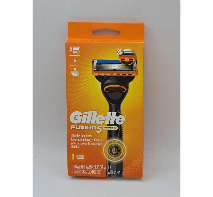 Станок для гоління Gillette Fusion5 Power з вібрацією та 1 касетою