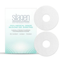 Силіконові накладки для корекції рубців ареоли Silagen Areola Circles прозорі 2 шт діаметр 7,3 см