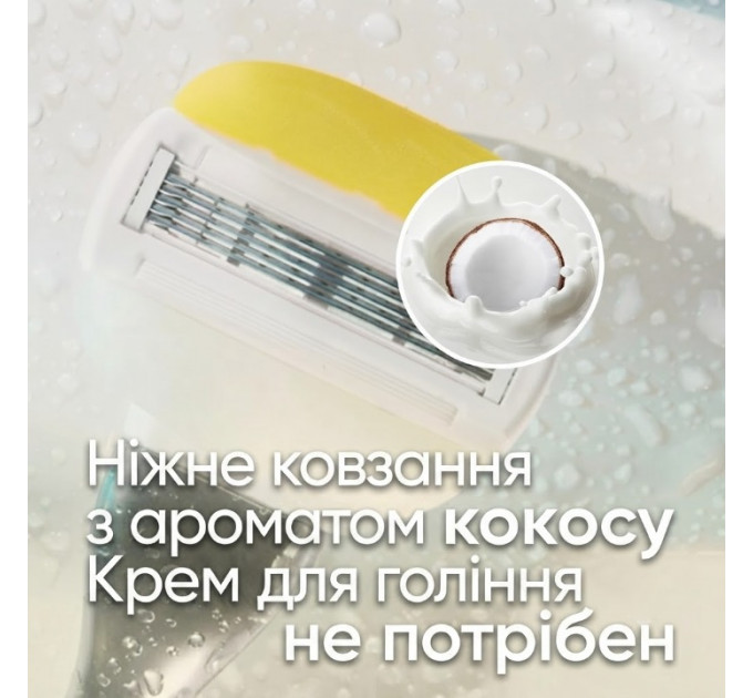 Змінні картриджі для гоління Gillette Venus ComfortGlide Olay Coconut для жінок (6 шт картриджів)
