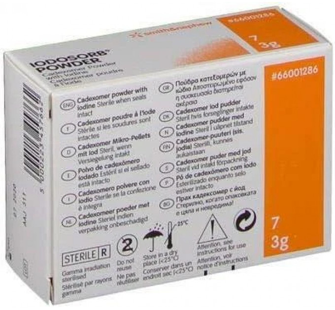 Ранозагоювальний засіб Smith & Nephew Iodosorb Powder 7 шт х 3 г