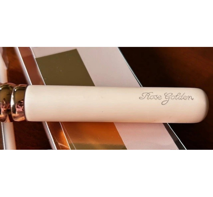 Професійний пензель для нанесення і розтушовування тону ZOEVA 102 Silk Finish Rose Gold