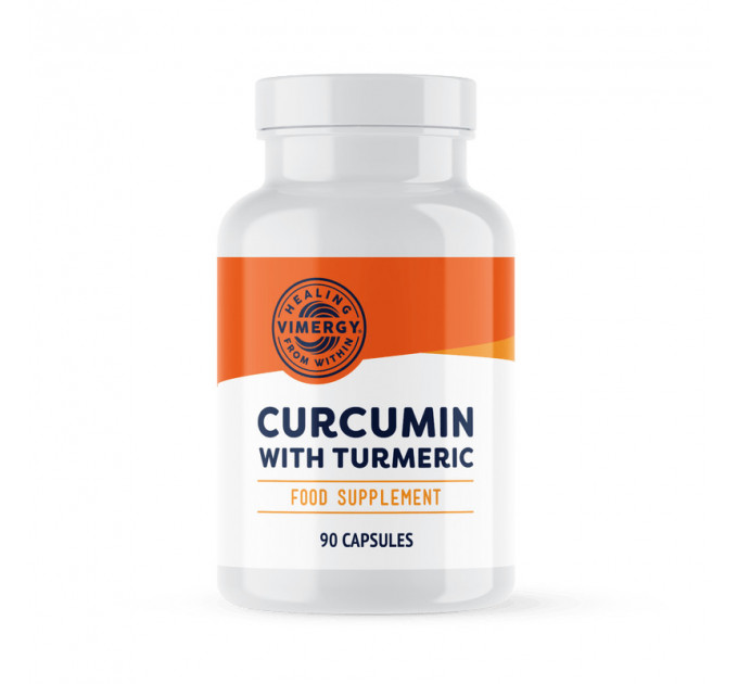 Органічний екстракт куркуміну Vimergy Curcumin with Turmeric для імунної системи, суглобів та мозку 90 капсул