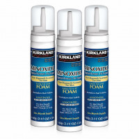 Набор мужской косметики от выпадения волос Kirkland Signature Minoxidil 5% (3 флакона пены по 60 г)