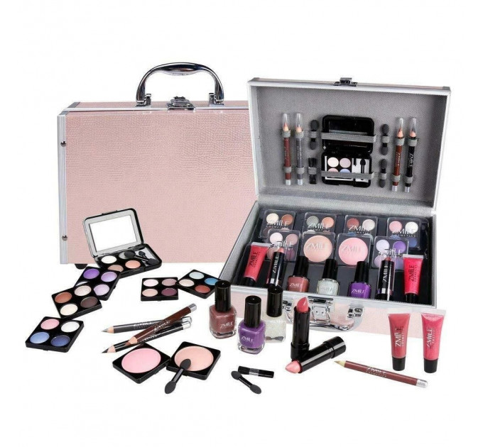 Подарунковий набір декоративної косметики в кейсі Zmile Cosmetics Vanity Case Vegan 42 предмети