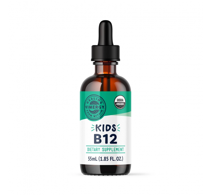 Органічний рідкий вітамін B12 для дітей Vimergy Kids Liquid 55 мл