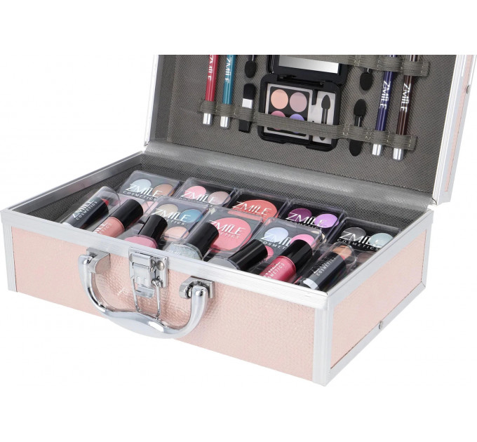 Подарунковий набір декоративної косметики в кейсі Zmile Cosmetics Vanity Case Vegan 42 предмети