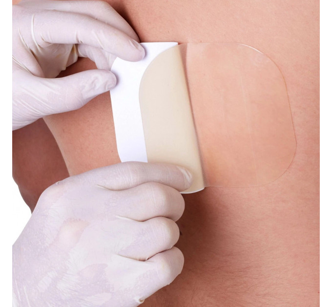 Гідроколоїдний пластир для загоєння ран MEDSTOCK Thin Hydrocolloid Dressing 10х10 см 1 шт