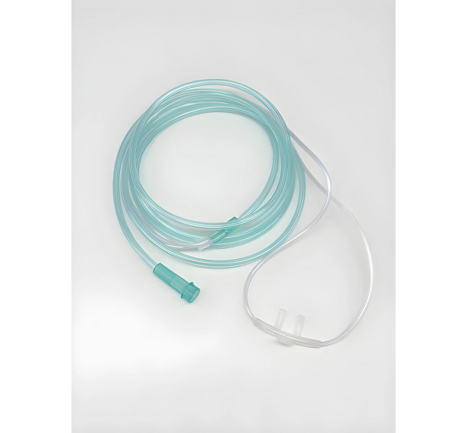 Киснева назальна трубка Medical Sales Supply Soft Fit MSSGC7 доросла 2.1 м зелена
