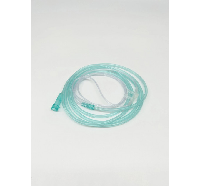 Киснева назальна трубка Medical Sales Supply Soft Fit MSSGC7 доросла 2.1 м зелена