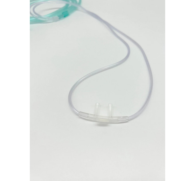 Киснева назальна трубка Medical Sales Supply Soft Fit MSSGC7 доросла 2.1 м зелена